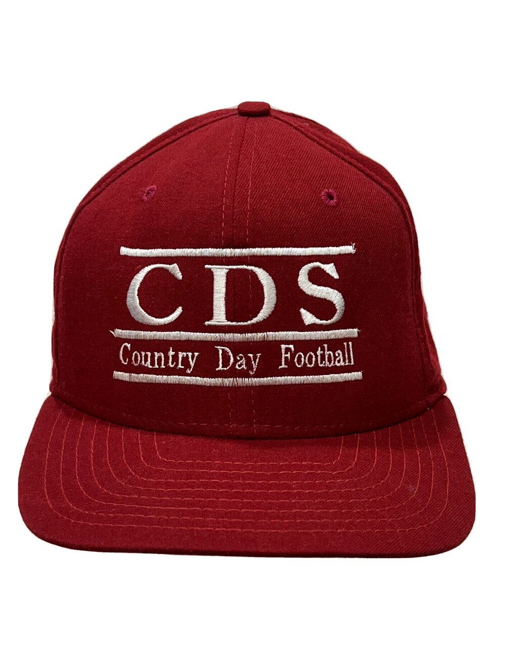 Vintage New ERA Country Day Football CDS Gridiron Teams Baseball Cap USA Sz M/L - Picture 2 of 9